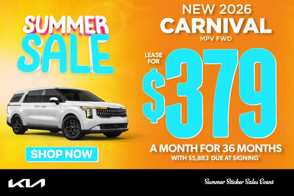 New 2026 Carnival MPV FWD