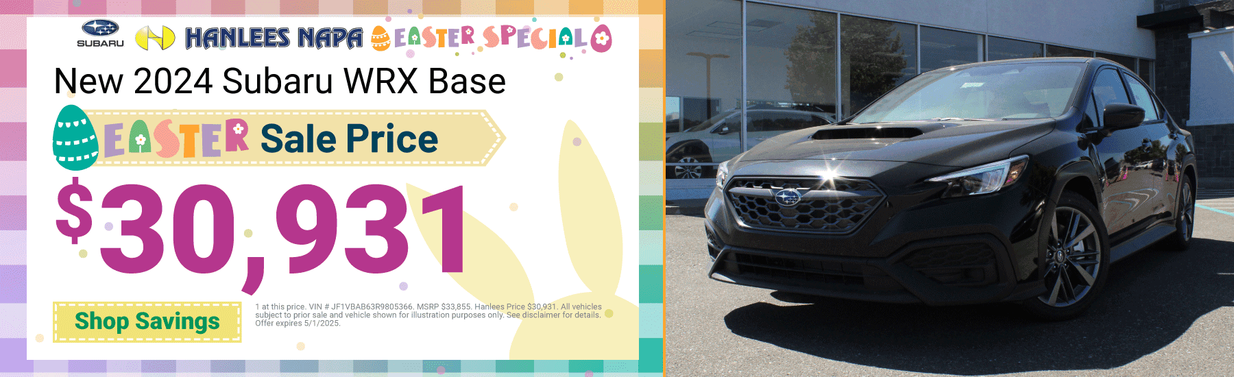 New 2024 Subaru WRX Base Special