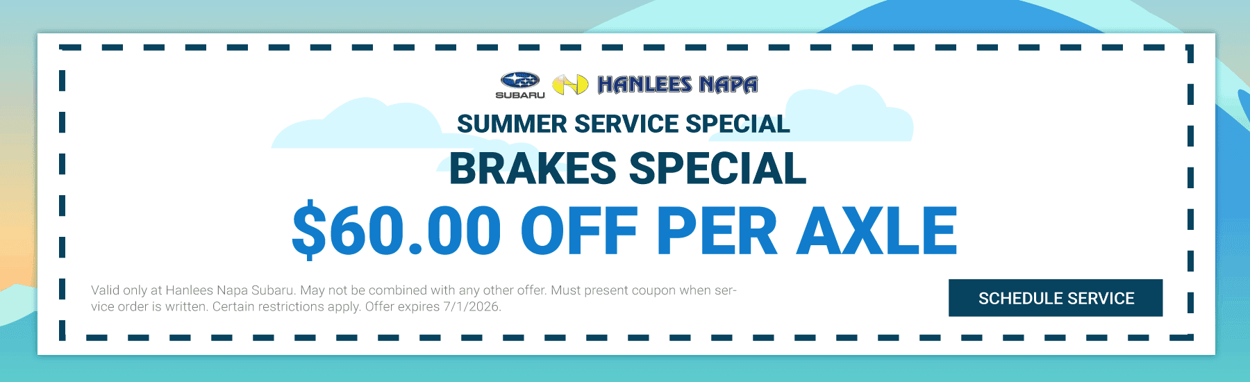 Brakes Special