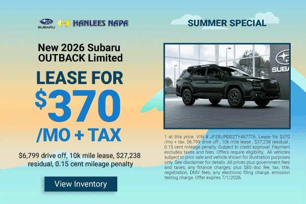 New 2026 Subaru OUTBACK Limited