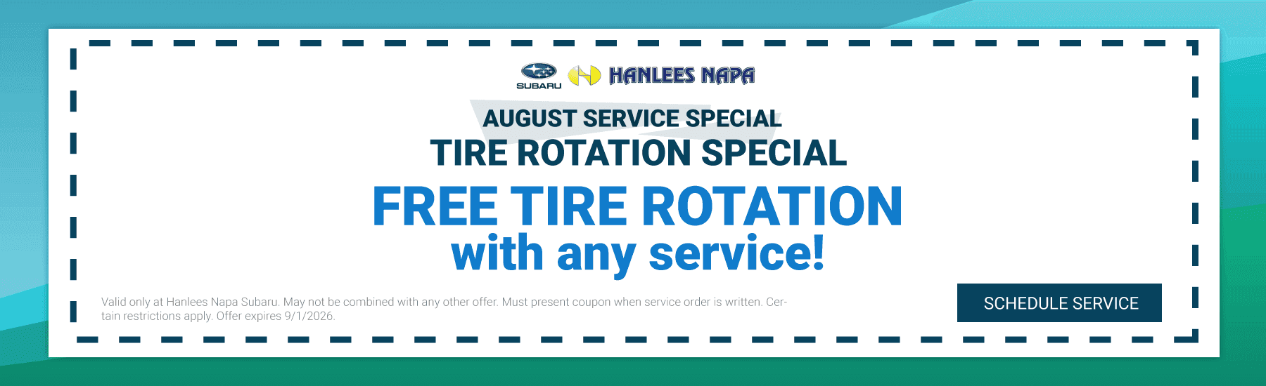 Tire Rotation Special