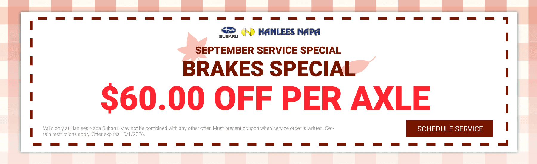 Brakes Special