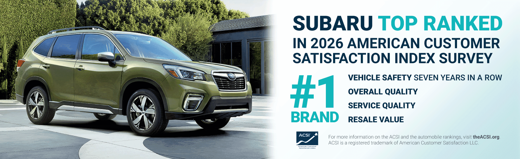 Subaru Top Ranked in ACSI