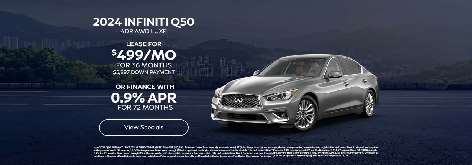 Lease New INFINITI Q50 For $499/mo* - Shop Now