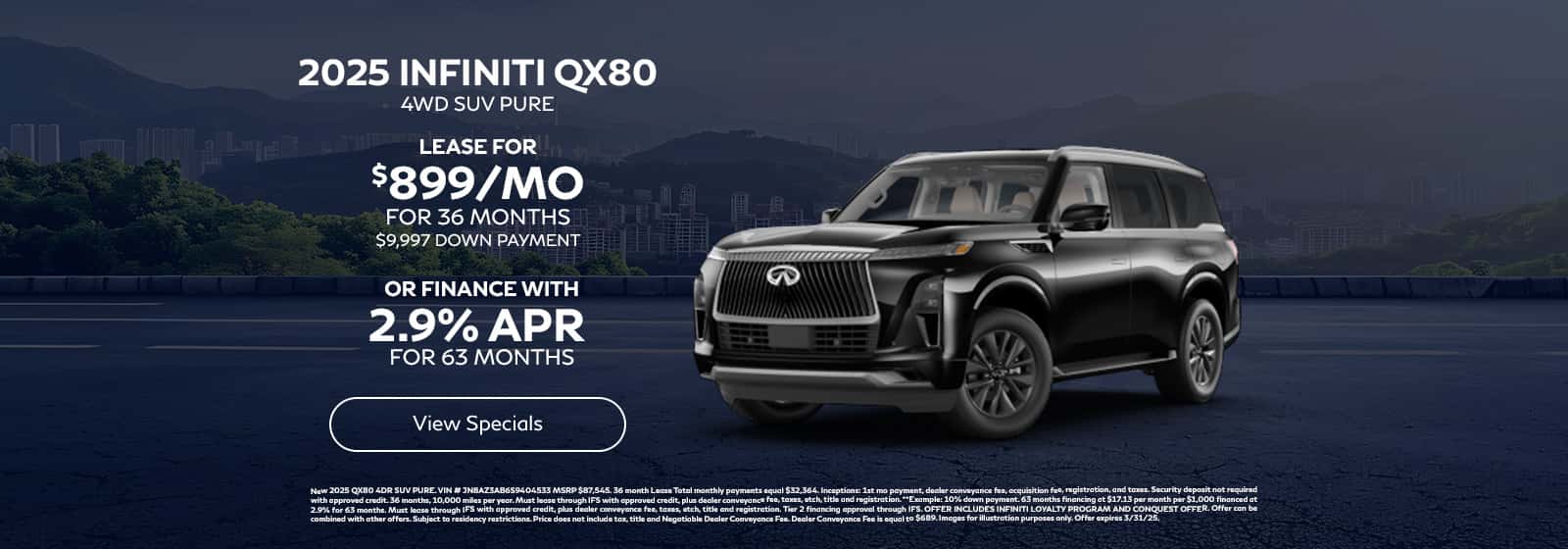 Lease New INFINITI QX80 For $899/mo* - Shop Now