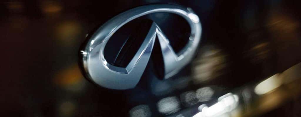 INFINITI logo on vehicle