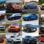 Customers shopping multiple pre-owned SUVs at Herrin-Gear INFINITI dealership in Jackson Mississippi