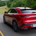 Customer test driving INFINITI SUV at Herrin-Gear INFINITI in Jackson, Mississippi