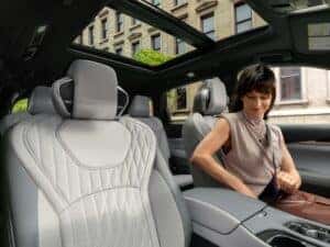 Luxury leather interior of INFINITI QX60 SUV at Herrin-Gear INFINITI Jackson MS