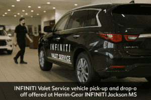 INFINITI Valet Service vehicle pick-up and drop-off offered at Herrin-Gear INFINITI Jackson MS