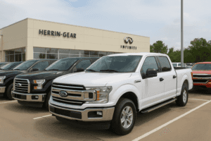 Pre-owned trucks including Ford F-150 and Chevrolet Silverado available at Herrin-Gear INFINITI dealership in Jackson Mississippi