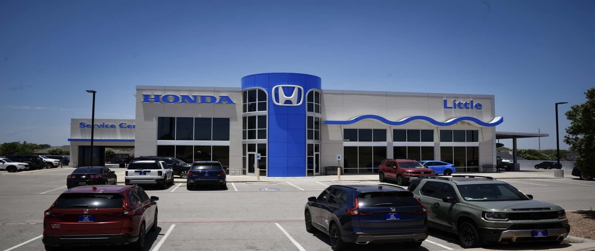 front of dealership