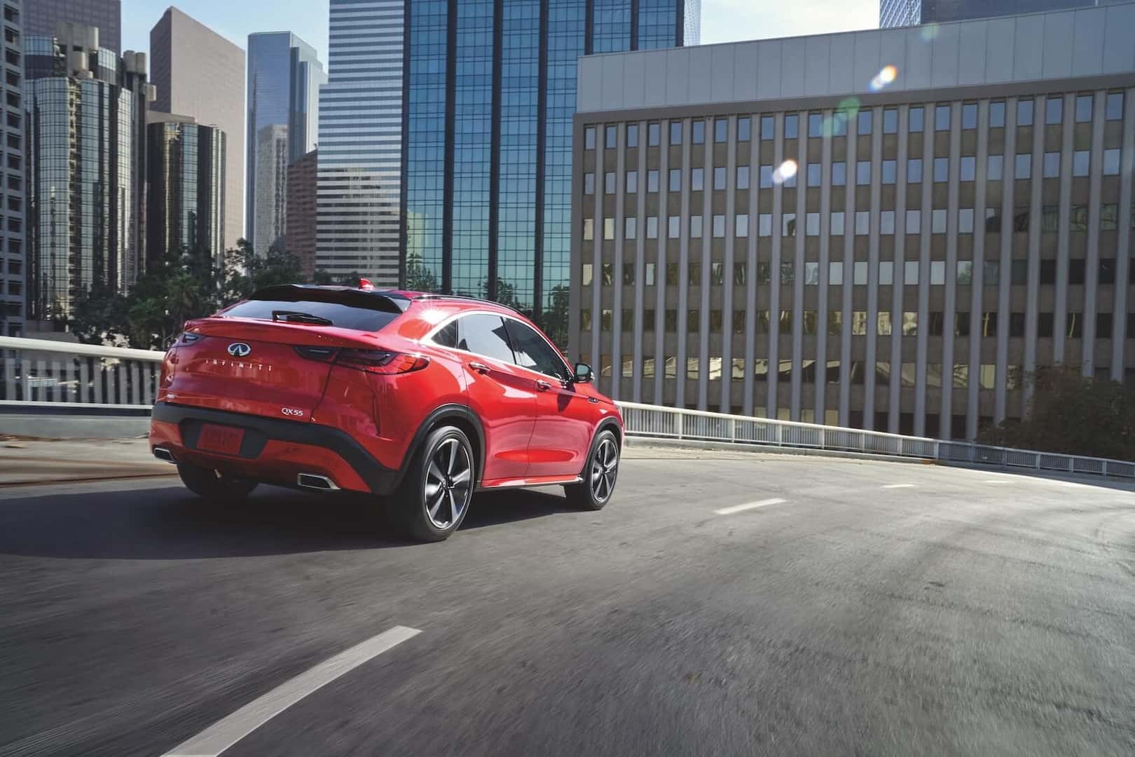 INFINITI QX55 Driving On Highway 