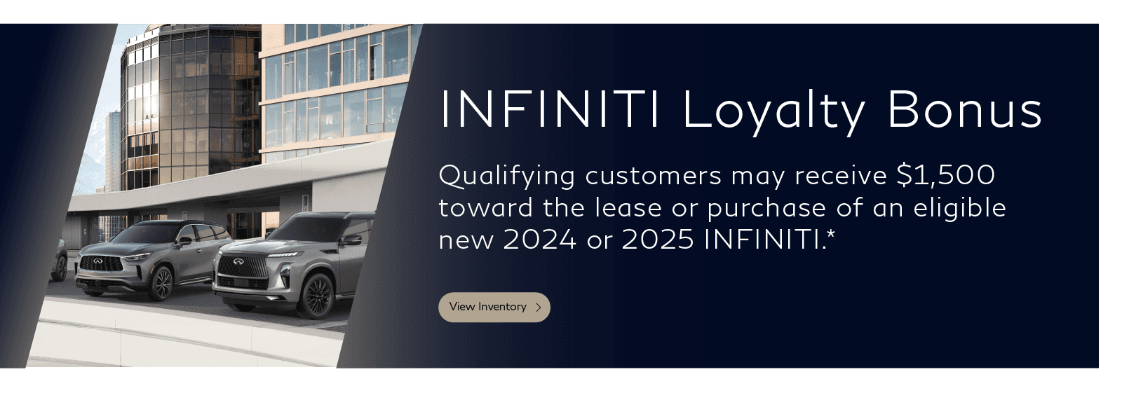 SSD INFINITI Loyalty Bonus