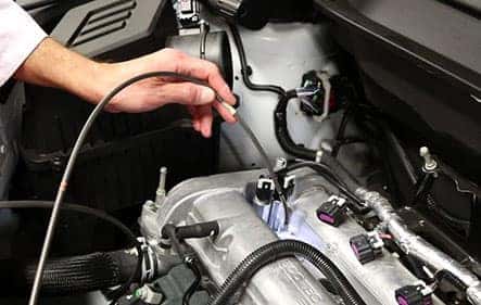 servicing vehicle