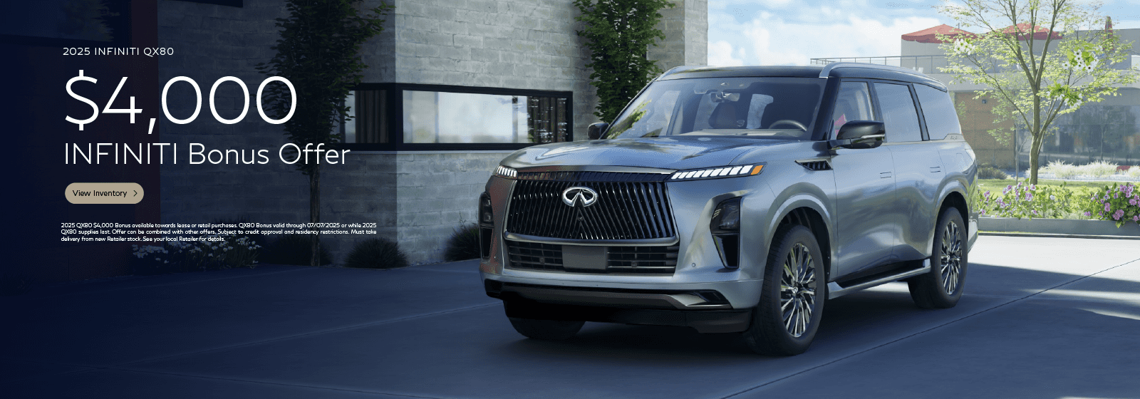 SD 2025 INFINITI QX80 Bonus