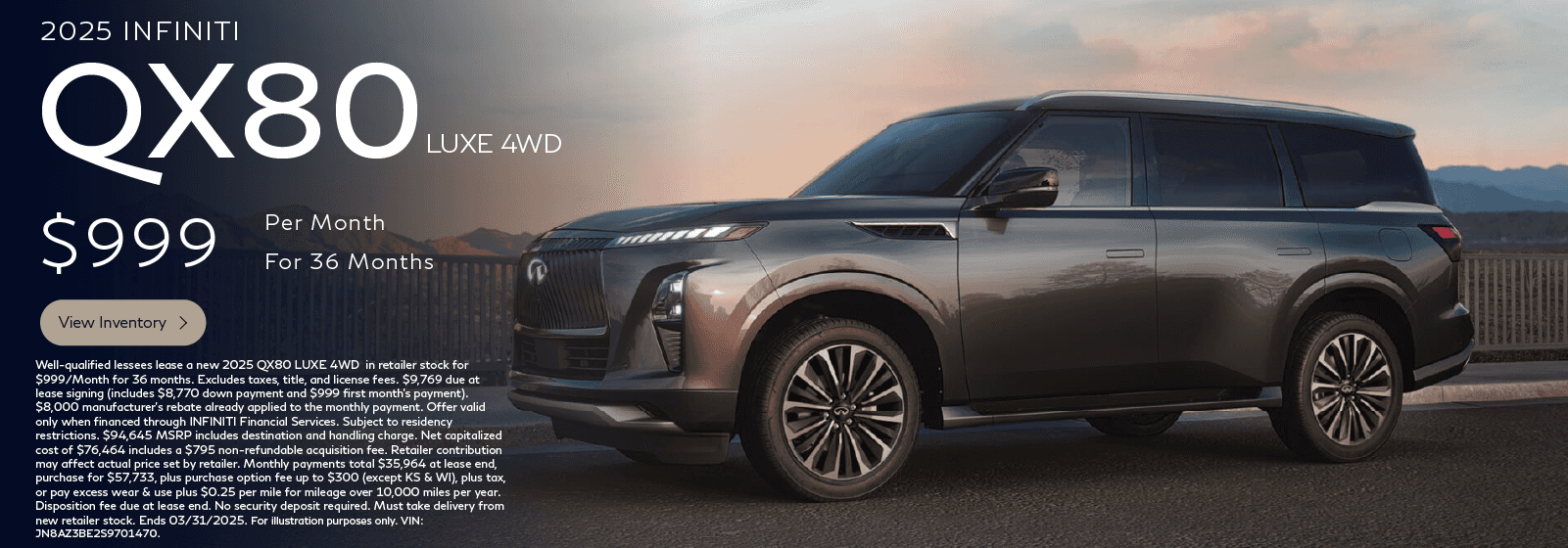 SD 2025 INFINITI QX80 Luxe