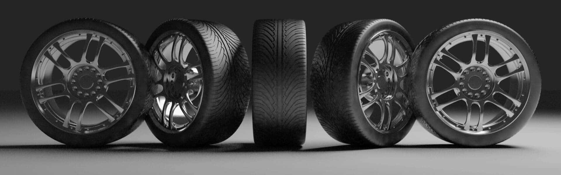 INFINITI Service Center Tires in a Row