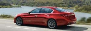 2019 INFINITI Q50 driving down highway