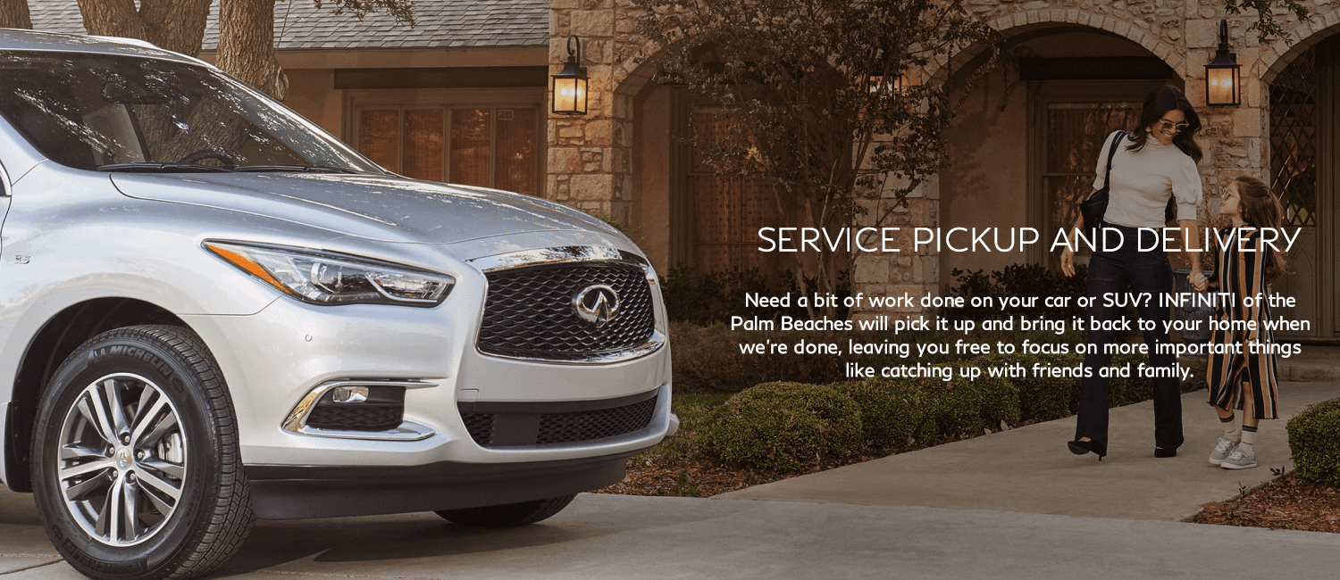 Service Pickup and delivery. We will pick it up and bring it back to your home when we're done.