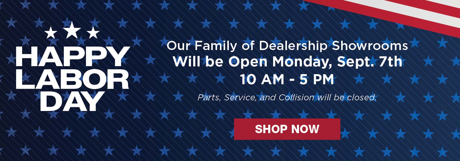 Labor Day Hours
