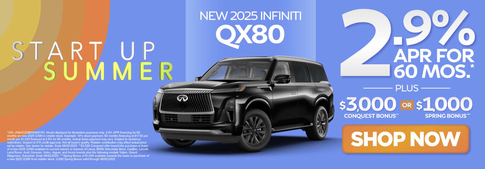 New 2025 INFINITI QX80 