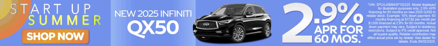 New 2025 INFINITI QX50 
