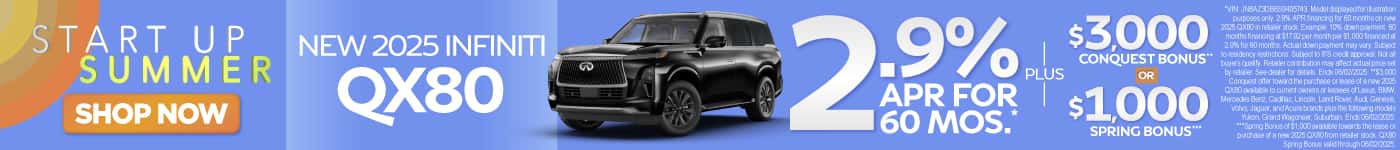 New 2025 INFINITI QX80 