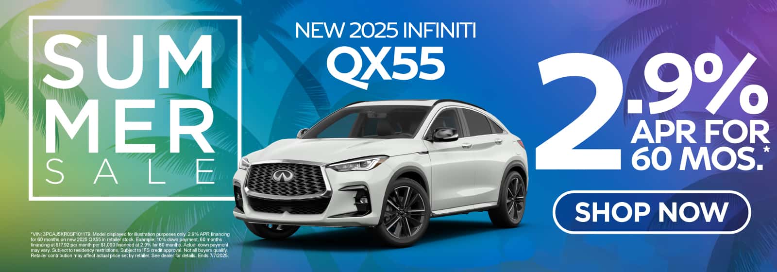 New 2025 INFINITI QX55 