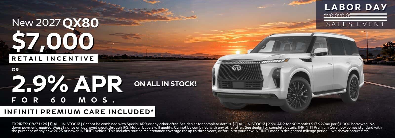 NEW 2027 QX60 Lease or 1.9% APR or Retail Incentive At INFINITI Roseville