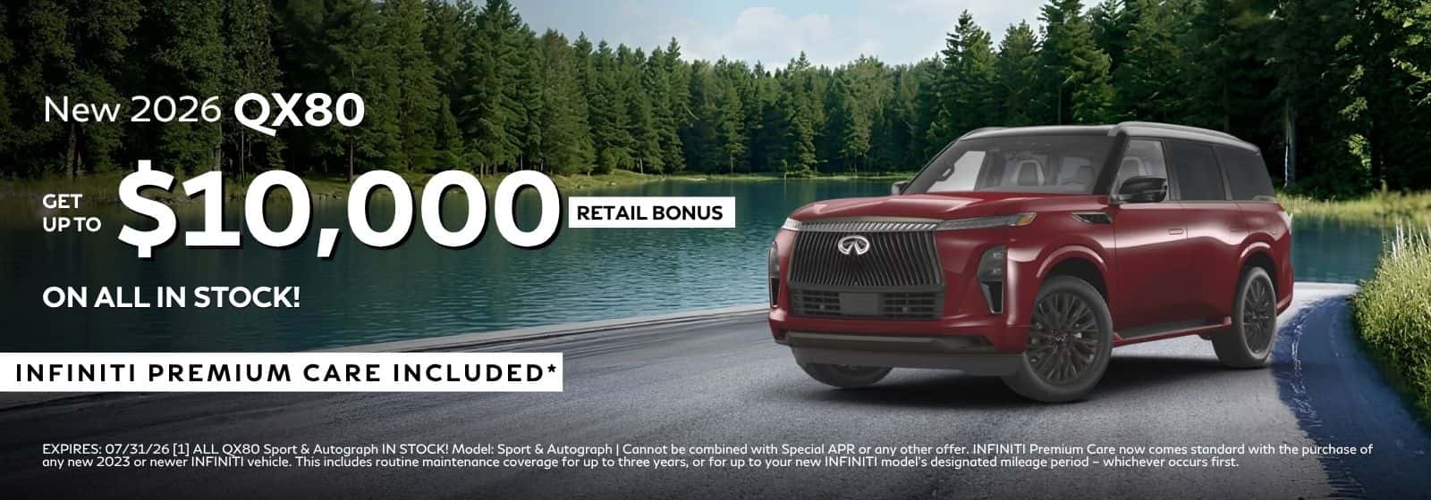 New 2026 QX80 10,000 Retail Bonus At INFINITI Roseville