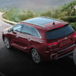 Kia Sorento Towing on a curvy road