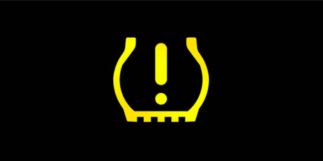 a low tire pressure dashboard light