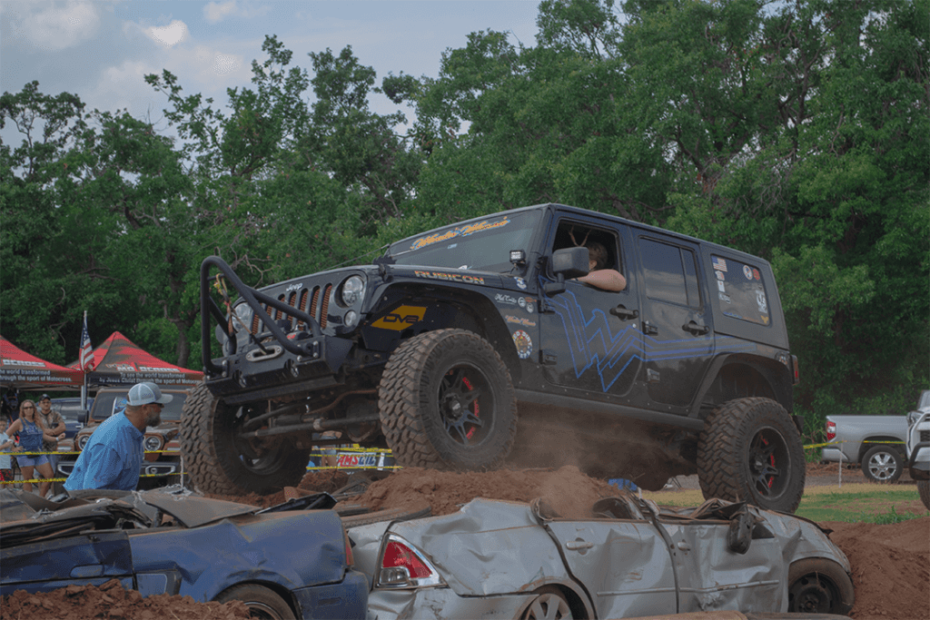 a new jeep wrangler in Edmond, Oklahoma on the course of Midwest Jeepfest 2021