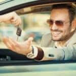 Man taking car key