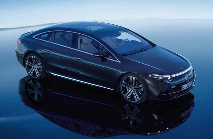 Overview of the 2022 Mercedes-Benz EQS in Los Angeles