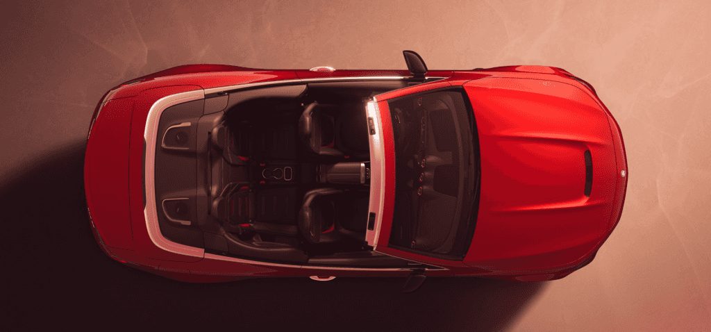 Aerial View of the 2025 Mercedes-AMG CLE 53 Cabriolet