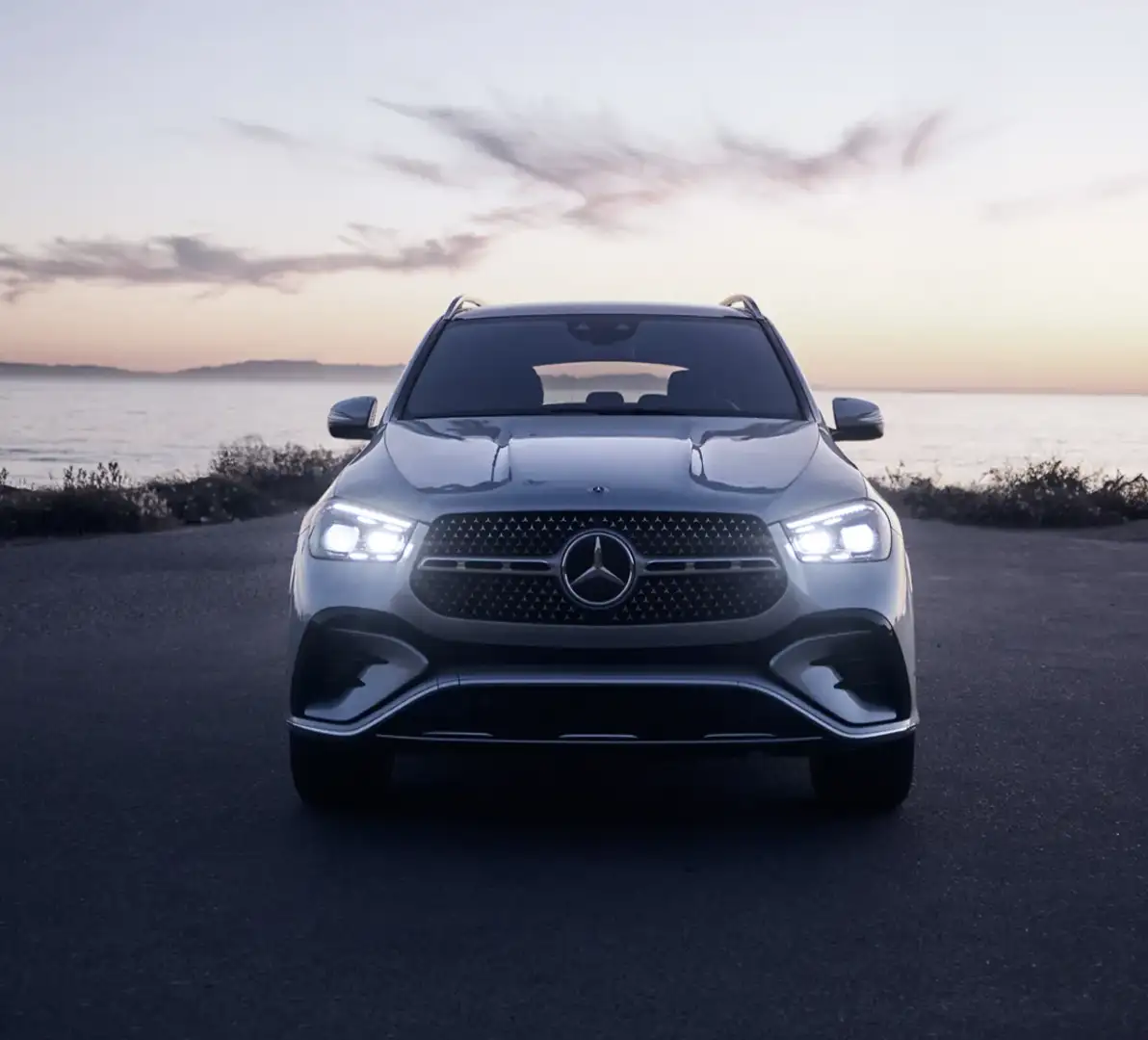 Front-view of a 2026 Mercedes-Benz GLE