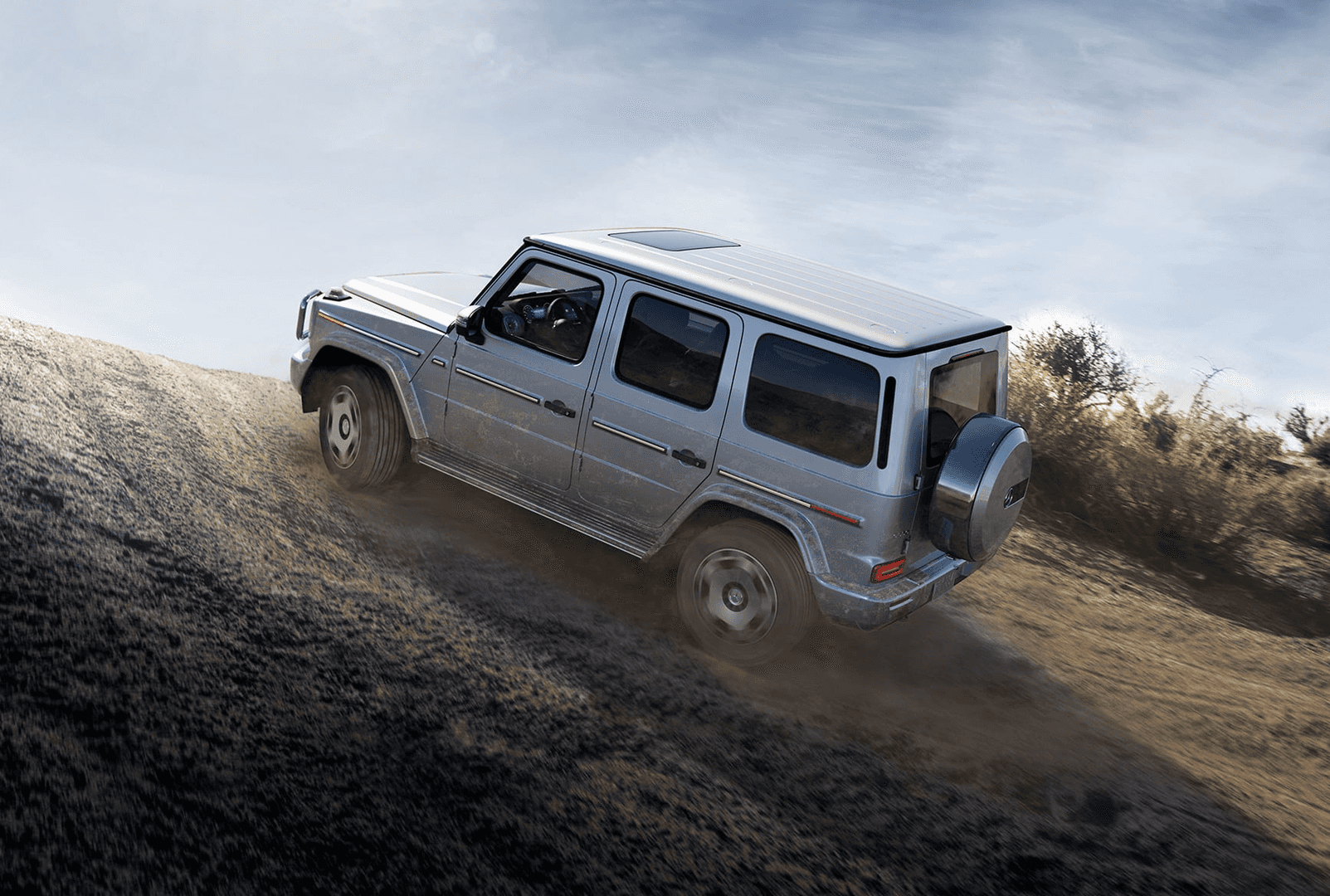 The 2026 Mercedes-Benz G-Class SUV going off-roading