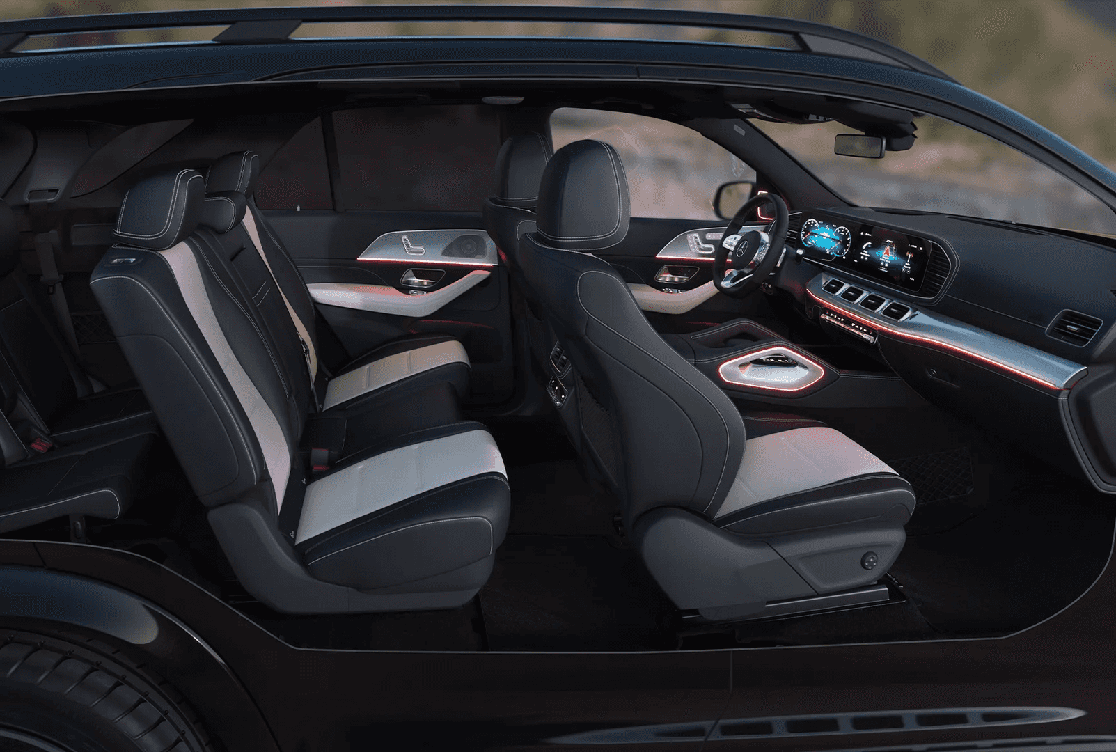 Interior seating of the 2026 Mercedes-Benz GLE SUV