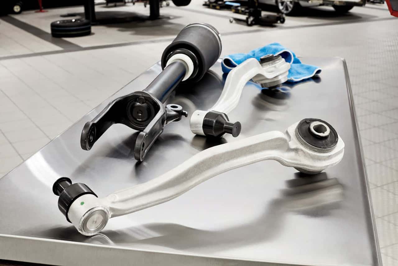 Mercedes-Benz parts online order sitting in a shop