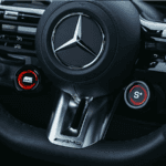 Steering wheel of the Mercedes-Benz GLE SUV