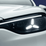 The headlight of the 2027 Mercedes-Benz C-Class Sedan EV
