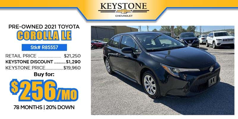 2021 toyota corolla le keystone chevrolet