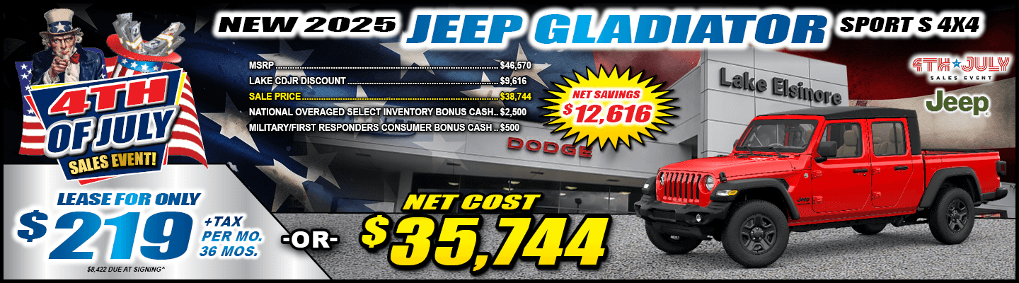 2025 JEEP GLADIATOR SPORT S