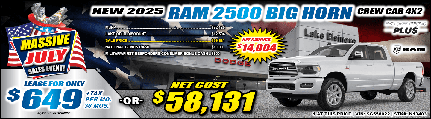 2025 RAM 2500 BIG HORN