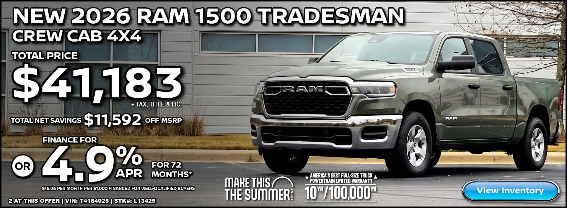 2026 RAM 1500 TRADESMAN