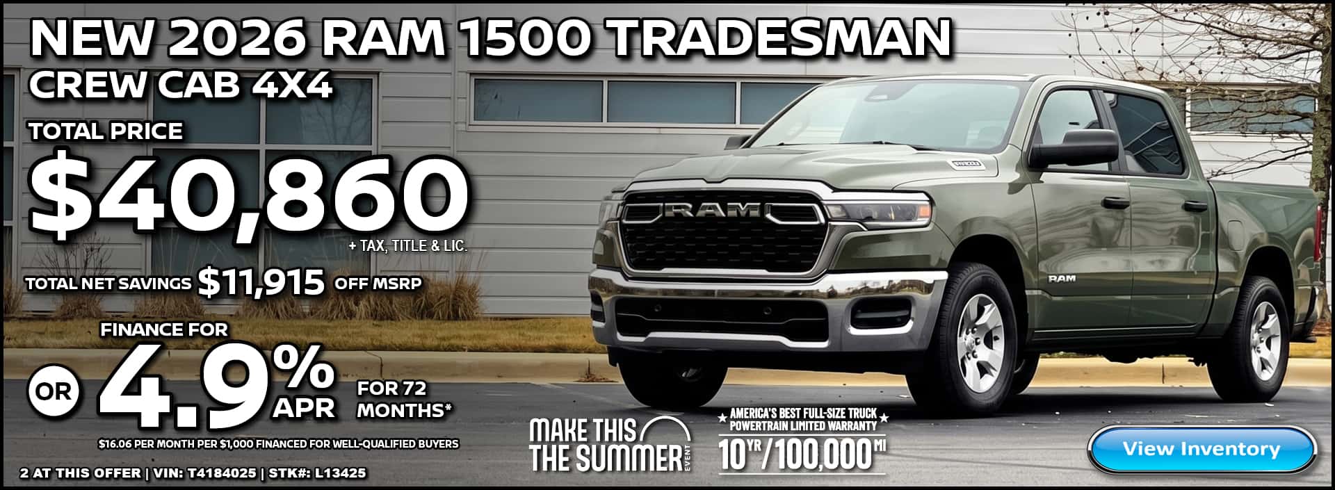 2026 RAM 1500 TRADESMAN