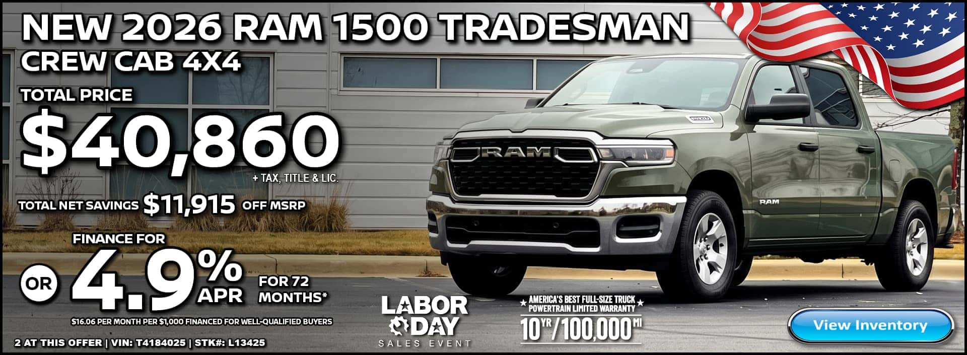 2026 RAM 1500 TRADESMAN