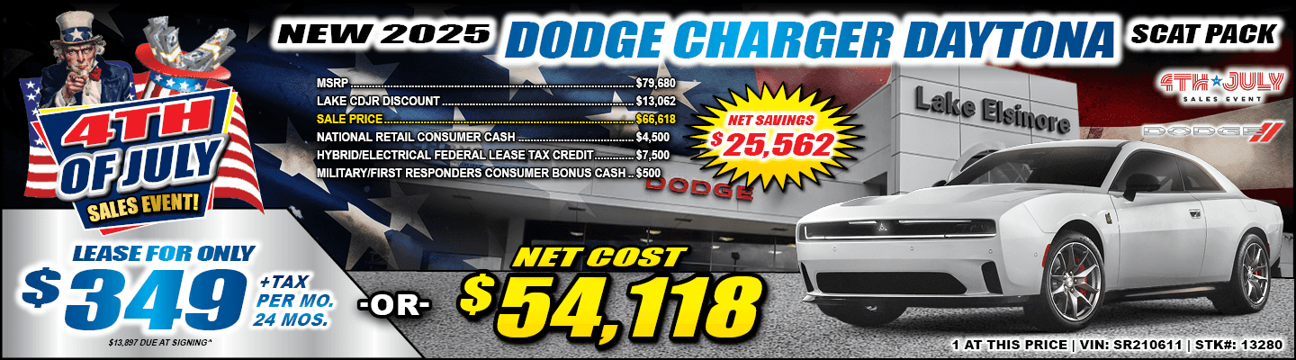 2025 DODGE CHARGER DAYTONA SCAT PACK